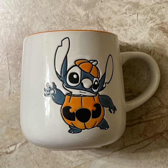 Disney Other - Disney Stitch Pumpkin Orange Halloween Coffee Mug